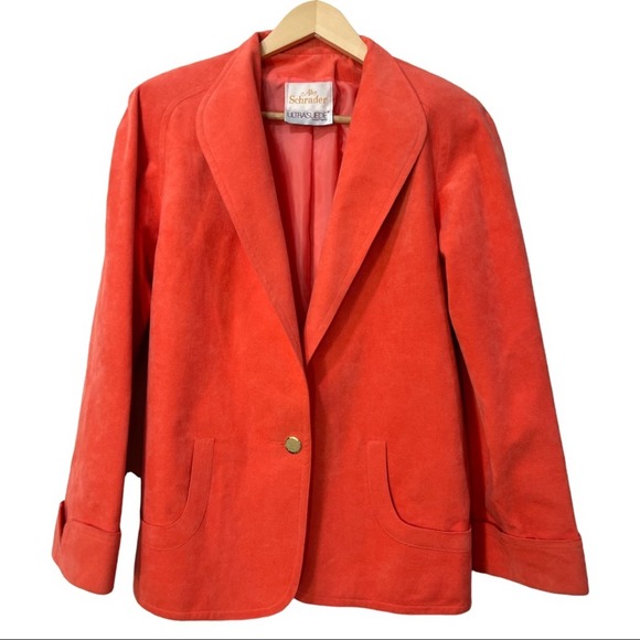 Abe Schrader Vintage UltraSuede Leather Jacket - Picture 1 of 9
